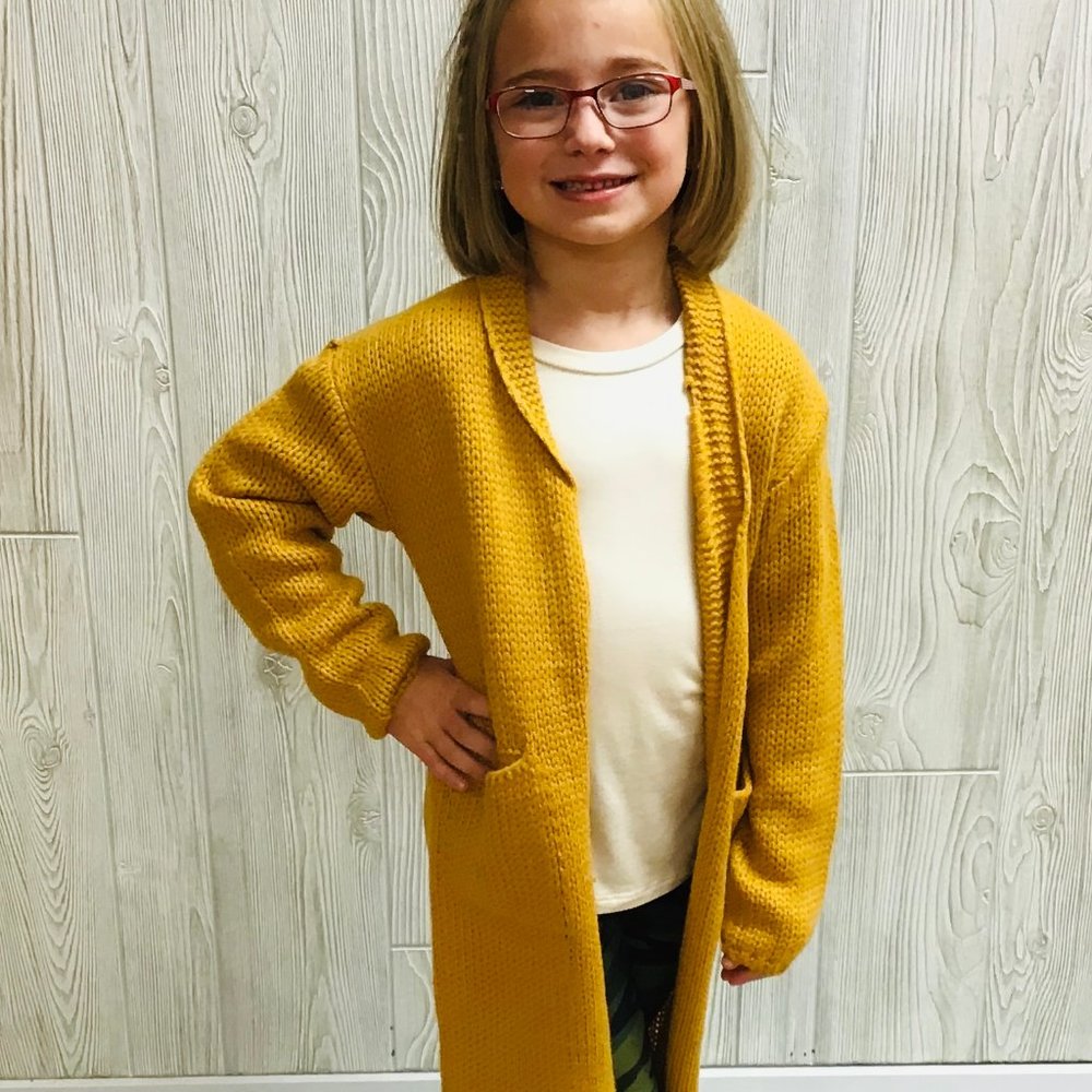 Mustard Distressed Sweater